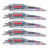 6"x1" 6TPI Demolition Carbide Tipped Nail Embedded Recip 5 pk