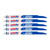 12"x1" 6TPI Demolition Nail Embedded Wood Recip 5 pk