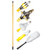 Light Bulb Changer w/11' 3-Section Steel Pole & 3 Changer Heads plus 2-Piece Broken Bulb Changer & Duster