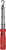 PG411 - MULTI-PURPOSE RECHARGEABLE FLOODLIGHT W/ MAGNETIC HOOKS - RED