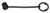 SPOUT CAP, BLACK