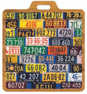 Saturday Evening Post: License Plate Bag Tag