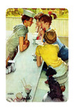  Saturday Evening Post- Soda Jerk Wood Magnet