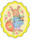 Girl Bunny ornament