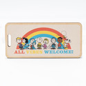 Peanuts “All Vibes Welcome” Wooden Bag Tag