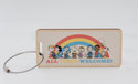 Peanuts “All Vibes Welcome” Wooden Bag Tag