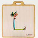 Richard Scarry Lowly Alphabet Bag Tag