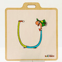 Richard Scarry Lowly Alphabet Bag Tag