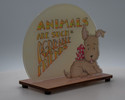 Mary Engelbreit Laser Sculpture – “Animals Are Such Agreeable Friends” Mary Engelbreit Laser Sculpture – “Animals Are Such Agreeable Friends”