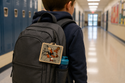 Peanuts Gang in Space Square Bag Tag
