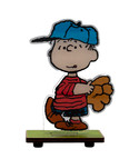 Team Peanuts Baseball Mini Laser Sculpture Set – 4 Piece Gift Pack