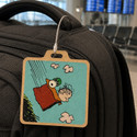 Peanuts Test Pilot Bag Tag