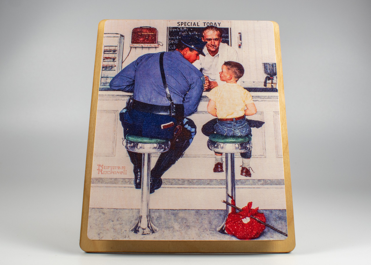 Saturday Evening Post Art Easel Norman Rockwell Runaway