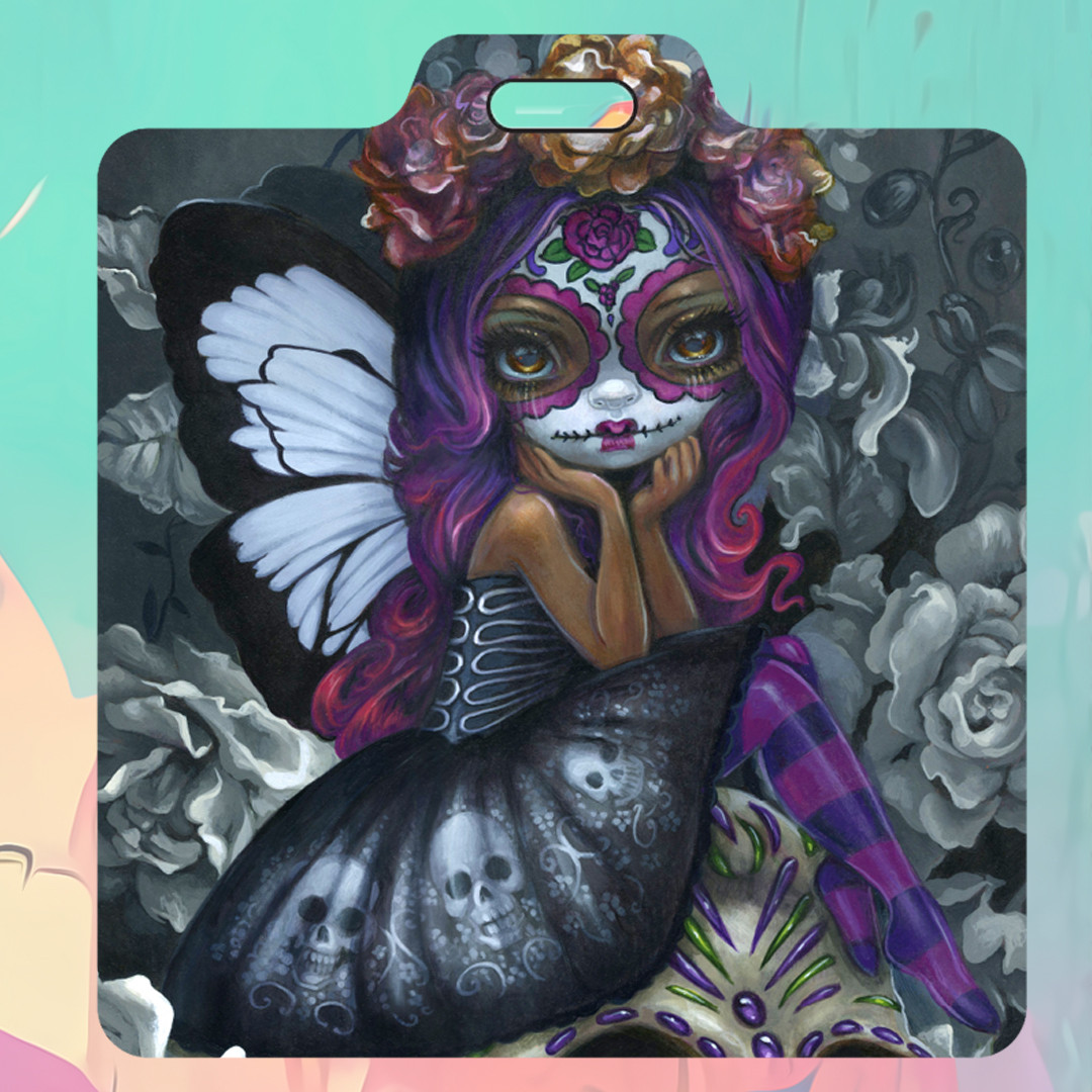 Dia De Los Muertos Soulful Spirit Bag Tag