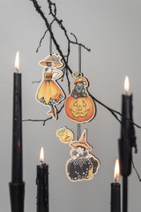 Mary Engelbreit  Halloween Wooden Ornament Collection (Set of 3)