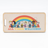 Peanuts “All Vibes Welcome” Wooden Bag Tag
