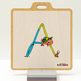 Richard Scarry Lowly Alphabet Bag Tag Richard Scarry Lowly Alphabet Bag Tag