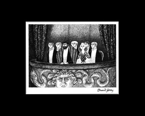 Edward Gorey : The Blue Aspic Laser Cel