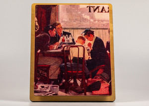Saturday Evening Post Art Easel Norman Rockwell Runaway