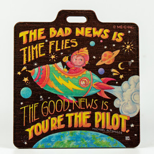 Mary Engelbreit-Bad News/ Good News Bag Tag