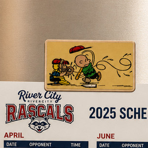 Peanuts Striking Out Magnet