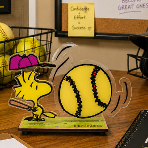 Peanuts Woodstock Baseball Laer Sculpture