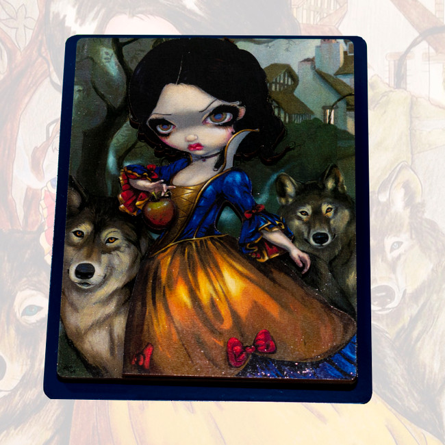 Jasmine Beckett Griffith: Loup-Garou: Blanche Neige 5"x6" 3D Art Board