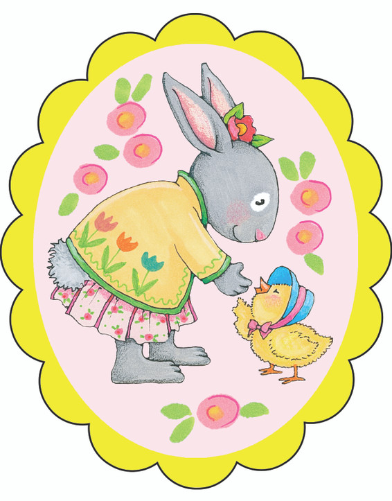 Mary Engelbreit- Easter Ornament- Girl Bunny & Chick