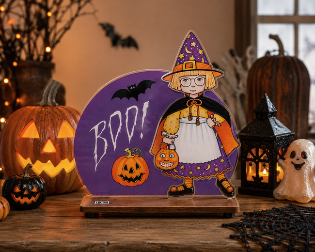 Mary Engelbreit Ann Estelle "BOO!" Halloween Laser Sculpture