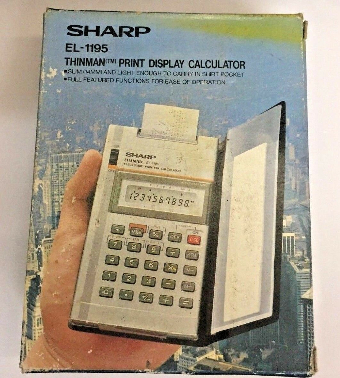 Sharp EL-1195 Vintage Electronic Printing Calculator BRAND NEW! Free  Shipping - Wolf's Big Bad Garage