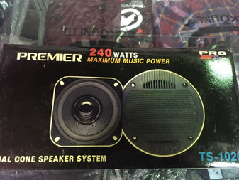 1 Pair PIONEER PREMIER 240 WATTS PRO SERIES DUAL CONE Speakers System TS-1020