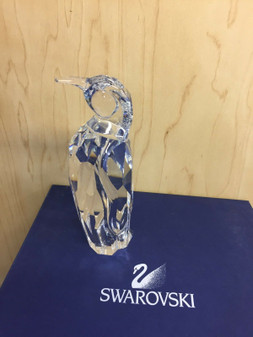 SWAROVSKI  "FATHER PINGUIN " CRYSTAL  #627068 RETIRED NEW IN BOX! RARE!