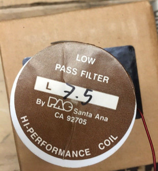 PAC L7.5, 7.5 MHy Audio Coil, Low Pass Subwoofer Filter. New