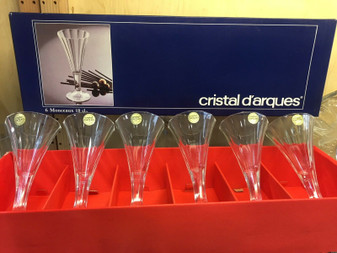 Cristal D'arques Paris Wine Glass 18cl 24%PbO Set of 6 crystal 
