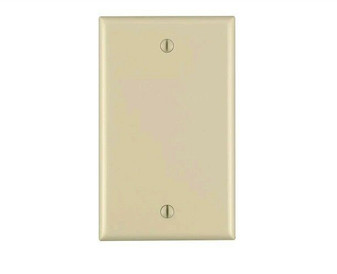 Leviton 001-86014 Ivory Blank Plate (New!)