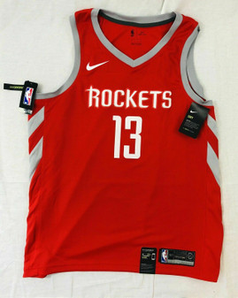 NIKE NBA HOUSTON ROCKETS JAMES HARDEN JERSEY ICON EDITION AUTHENTIC MENS 52 XL