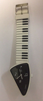 PIANO WATCH 1980s Students Keyboard Quartz Wrist Watch Vintage NEW USA Seller 