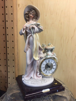 VINTAGE RARE FLORENCE CERAMICS FRENCH ELECTRIC CLOCK-BRAND NEW! MODEL 964P