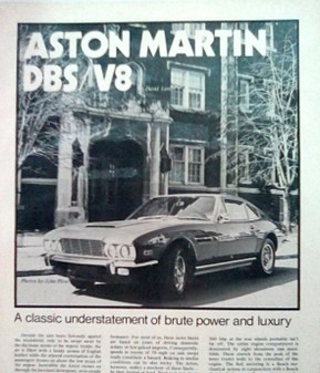 Aston Martin (V8 Saloon) Workshop Manual