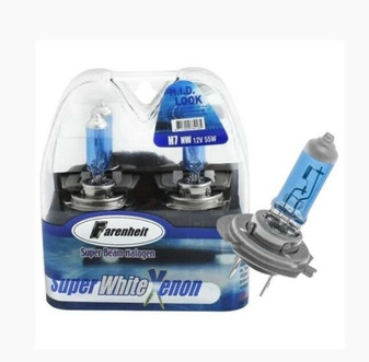 Farenheit H7 Super Beam Halogen | Super White Xenon Bulb Headlights (New!)