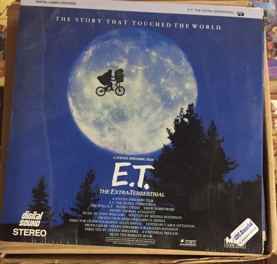 E.T. THE EXTRA TERRESTRIAL LASERDISC NEW IN PLASTIC