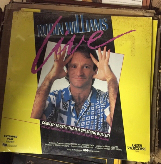 ROBIN WILLIAMS Laserdisc LIVE STAND UP COMEDY 1987 Added Footage NEW IN PLASTIC