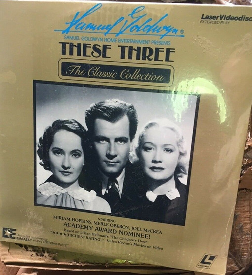 THESE THREE Laserdisc, New in Plastic