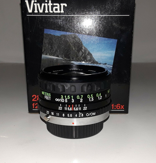 Vivitar 28mm/f2.8 Interchangeable Macro 1:6x Lens for Olympus (BRAND NEW!)