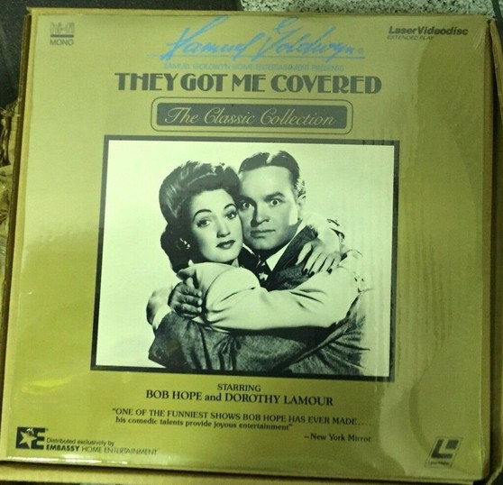 They Got Me Covered (1943), Laserdisc, Bob Hope Dorothy Lamour, New in Plastic