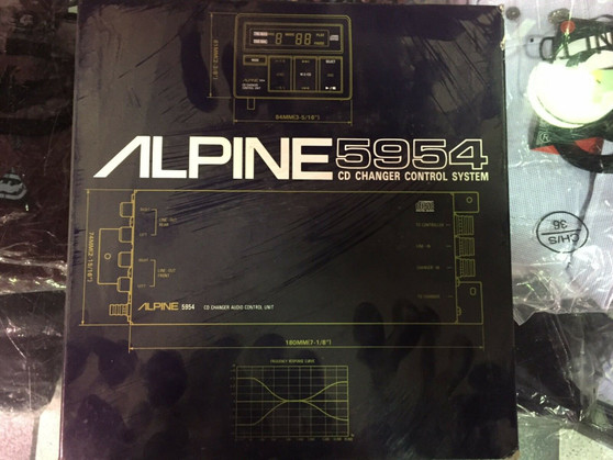 ALPINE 5954 CD CHANGER CONTROL SYSTEM VERY RARE BRAND NEW NEVER USED!