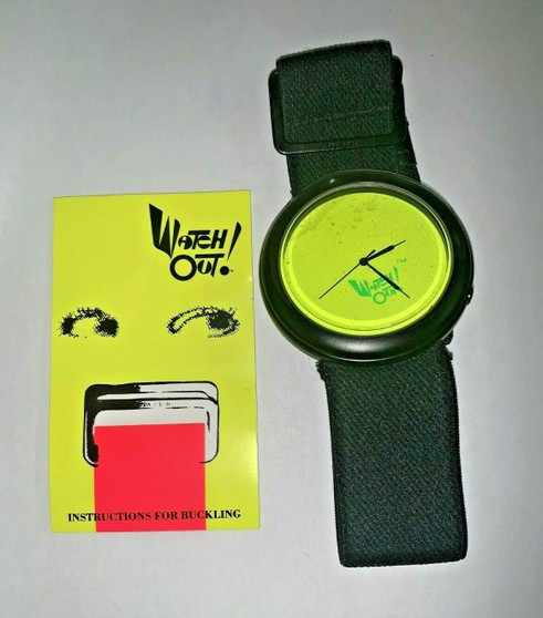 Watch Out! Watch! One of a Kind! Rare! Vintage! 80's funky!