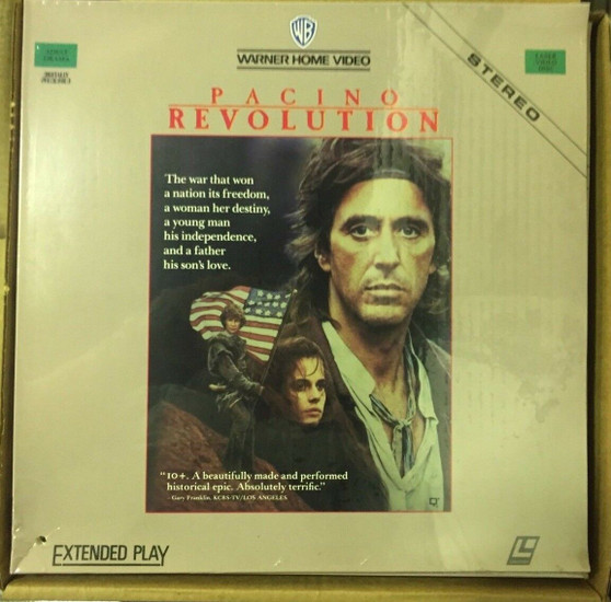 Revolution (1985) Adventure, Drama, History  Laserdisc Movie - NEW