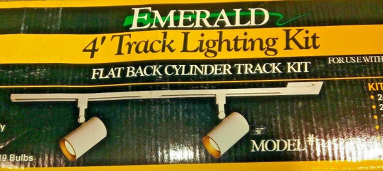 EMERALD | 4' FLATBACK CYLINDER TRACK LIGHTNING KIT | NEW IN BOX | FREE SHIPPING
