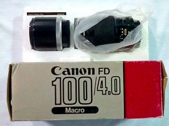 Canon (Vintage) FD 100/4.0 w/ Extension Tube FD 50-U (BRAND NEW!)